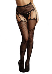 LE DESIR Crotchless cut-out pantyhose