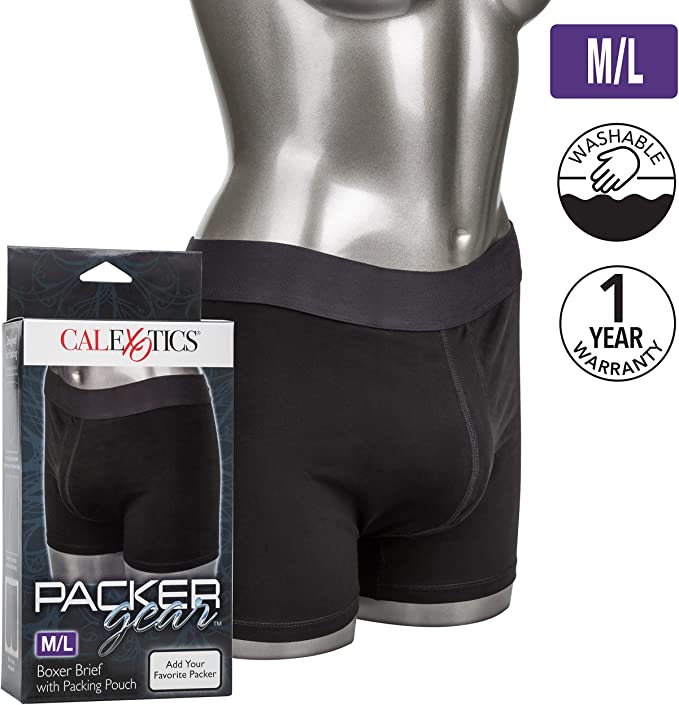 CalExotics Packer Gear Boxer Brief W/Packing Pouch