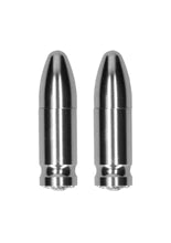 Magnetic Nipple Clamps - Diamond Bullet Silver