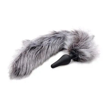 Tailz Grey Wolf Tail Plug and ears