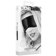 Ouch Black & White Satin Eye Mask