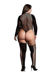 LE DESIR Kalyke XL/4XL Bodystocking With Turtleneck