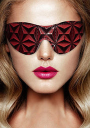 OUCH Luxury Eye Mask Burgundy