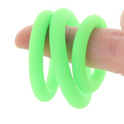 Ouch Glow in the Dark 3pc Cock Ring Set