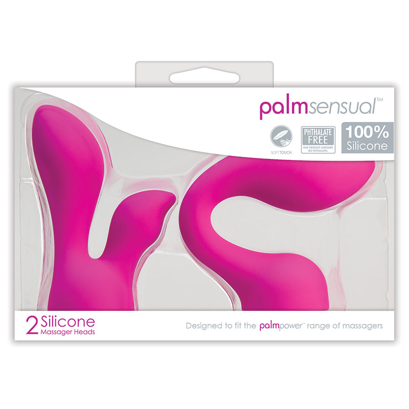 Palm Sensual Attachments 2 Silicone Heads