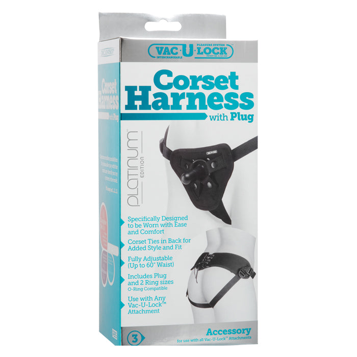 Vac-U-Lock Platinum Edition Corsette Harness Black