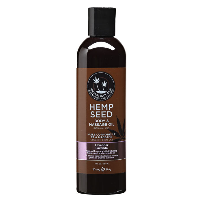 8 oz. Hemp Seed Massage Oil Lavender