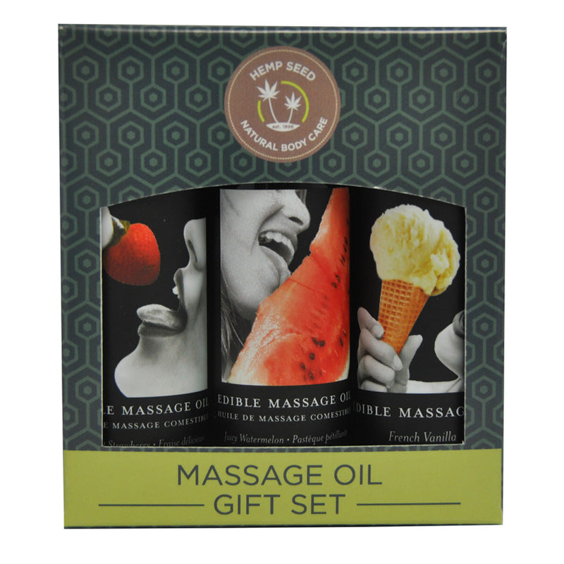 2 oz Edible Massage Oil Gift Set