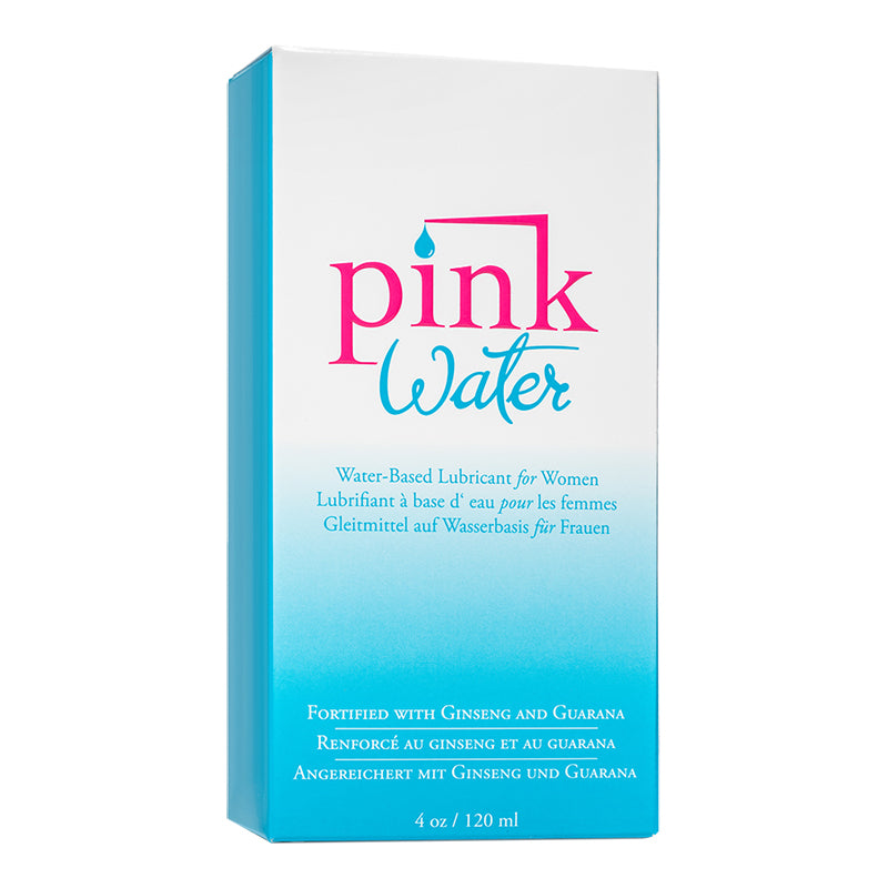 4 oz Pink Water Based Lube Glass Bottle (Unicarton)