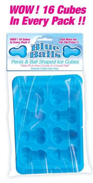 Blue Balls Ice Cube Tray 2 Pack