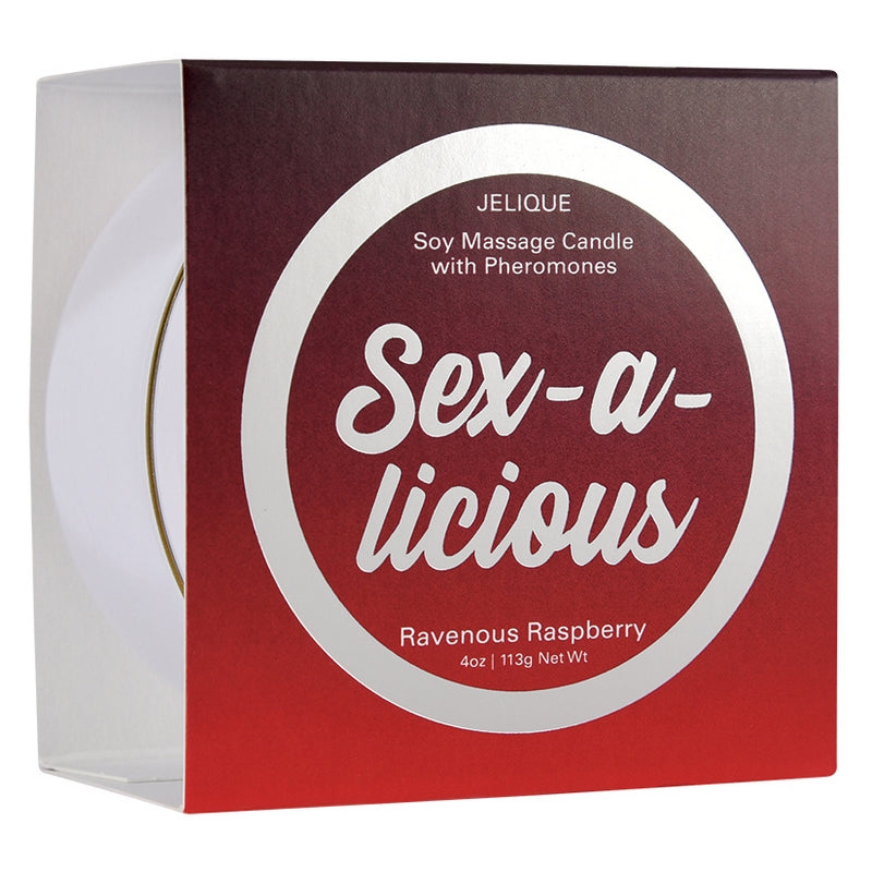 4 oz Massage Candle Sex-A-Licious Ravenous Raspberry