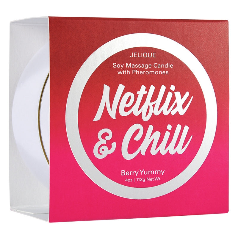 4 oz Massage Candle Netflix & Chill Berry Yummy