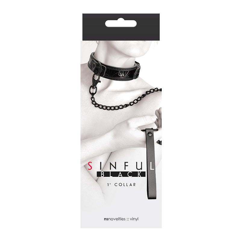 Sinful 1 Collar Black