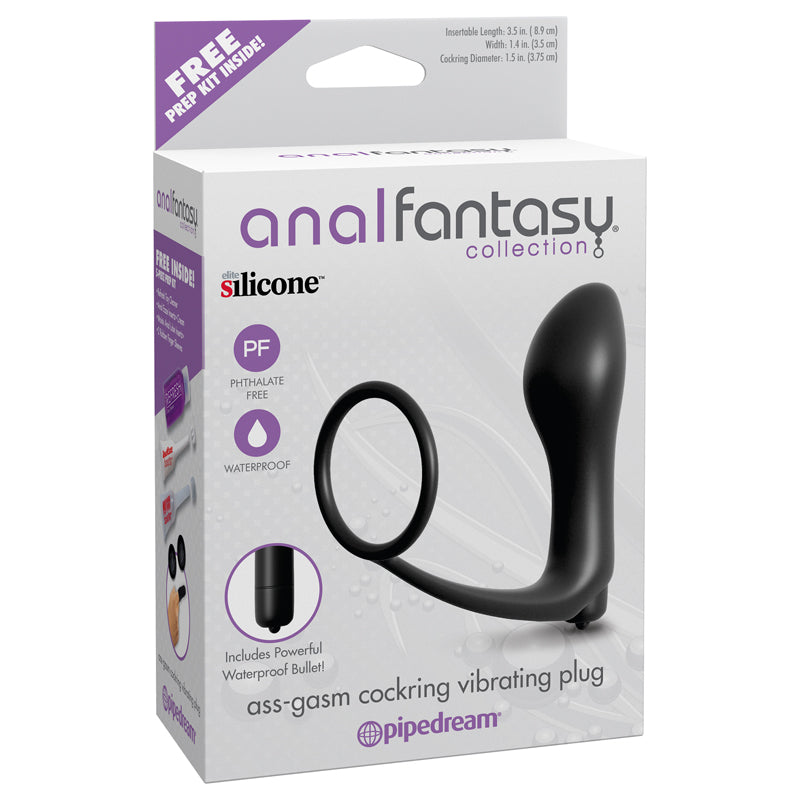 Anal Fantasy Collection Ass-Gasm Cockring Vibrating Plug