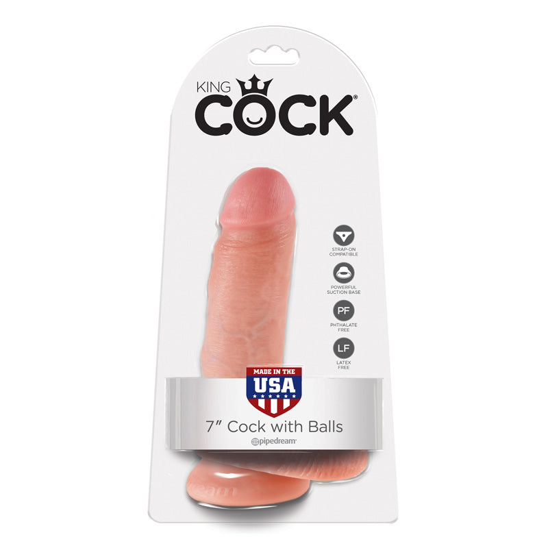 King Cock 7" Cock with Balls