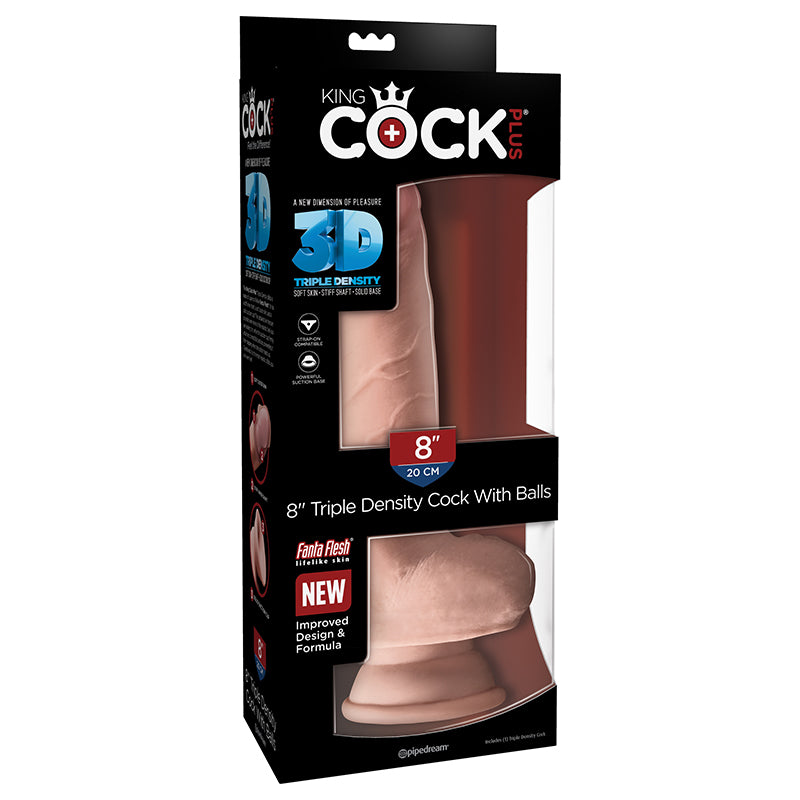 King Cock Plus 8 Triple Density Cock with Balls