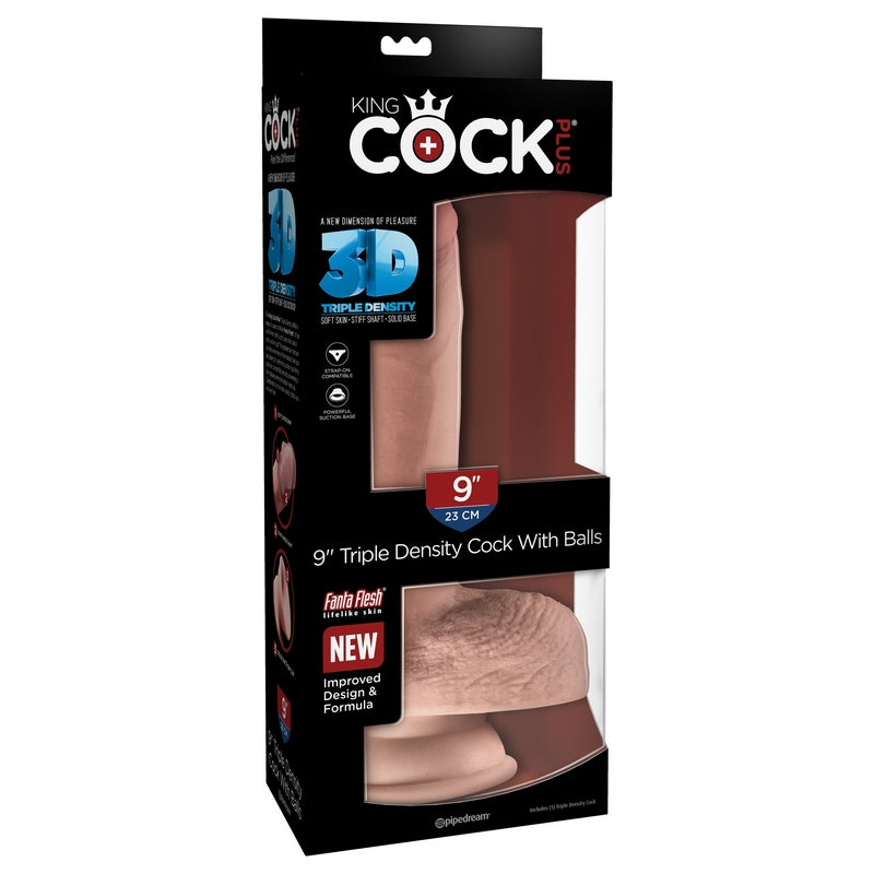 King Cock Plus 9 Triple Density Cock with Balls