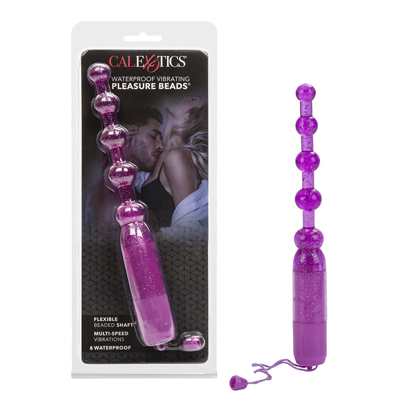 Waterproof Vibrating Pleasure Beads Purple