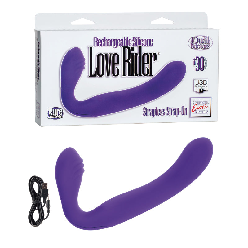 Rechargeable Silicone Love Rider Strapless Strap-On