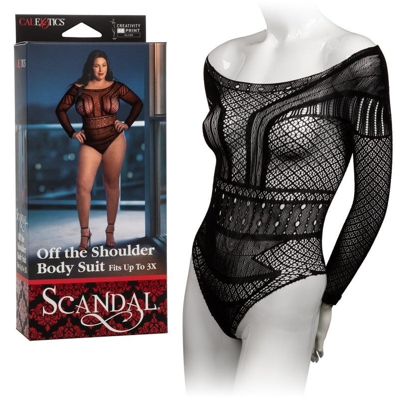 Scandal Off the Shoulder Body Suit Plus Size