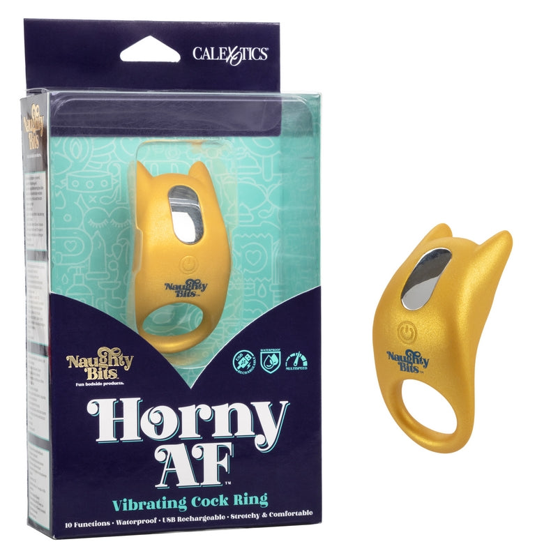 Naughty Bits Vibrating Cock Ring Horny AF