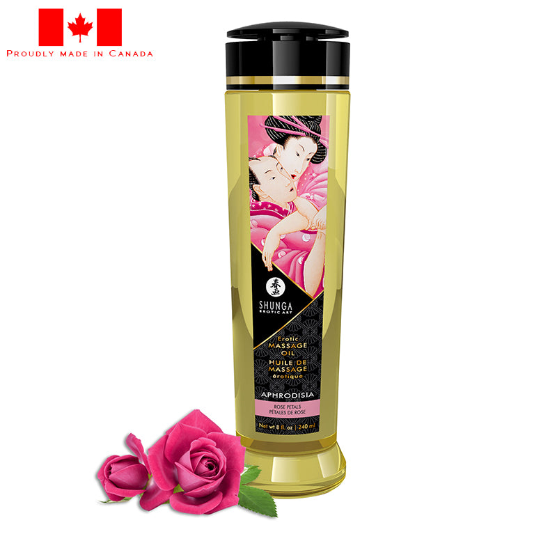 8 oz. Erotic Massage Oil Aphrodisia Rose