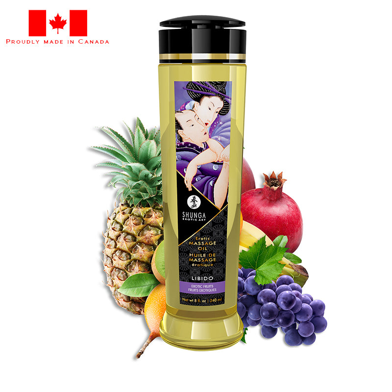 8 oz. Erotic Massage Oil Libido Exotic Fruit