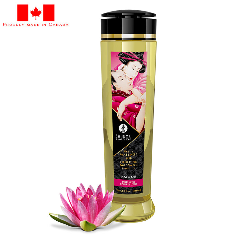 8 oz. Erotic Massage Oil Sweet Lotus