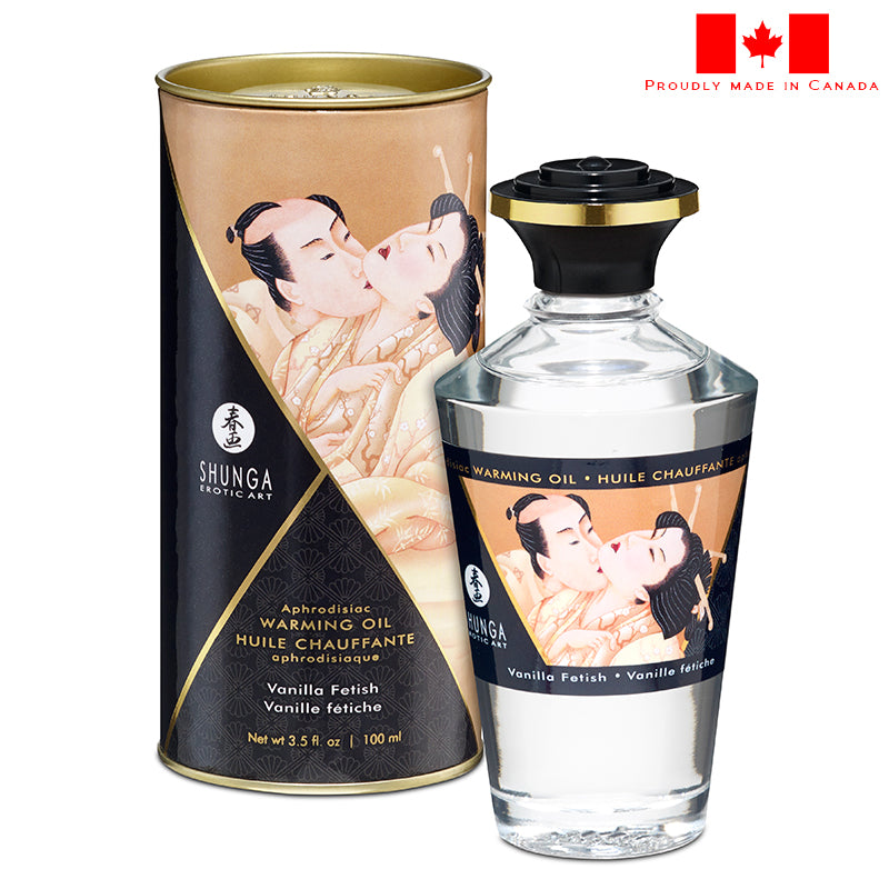 Shunga Warming Massage Oil 100 ml Vanilla Fetish