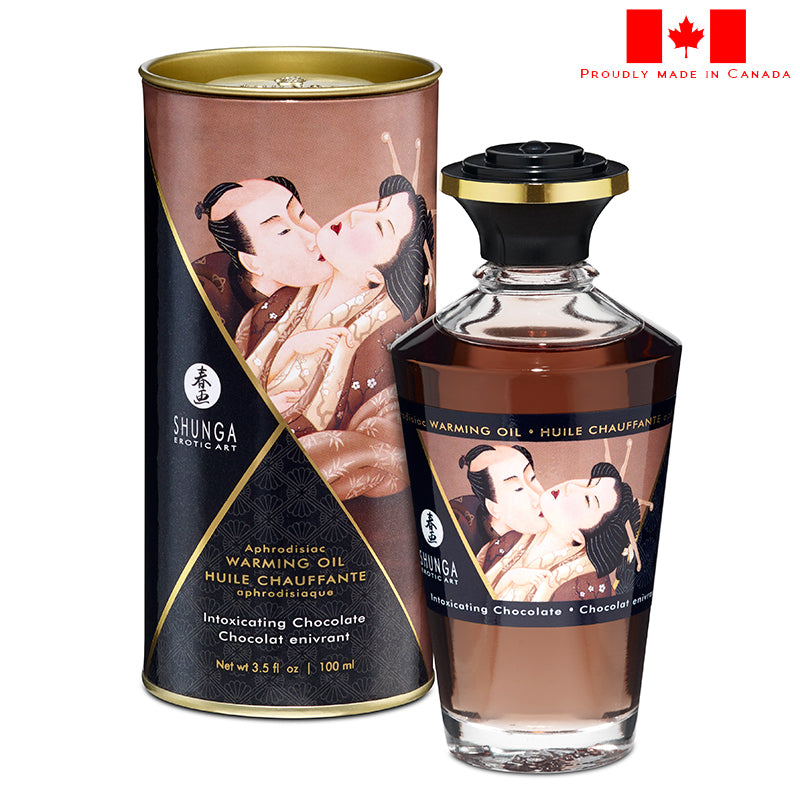 Shunga Warming Massage Oil 100 ml Chocolate