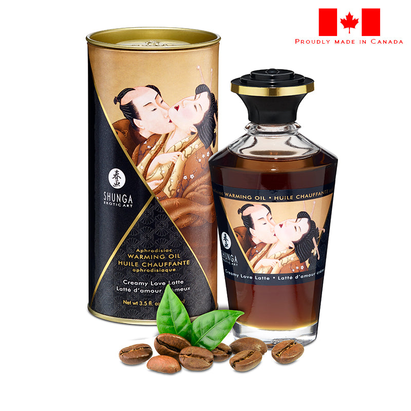 Shunga Warming Massage Oil 100 ml Love Latte