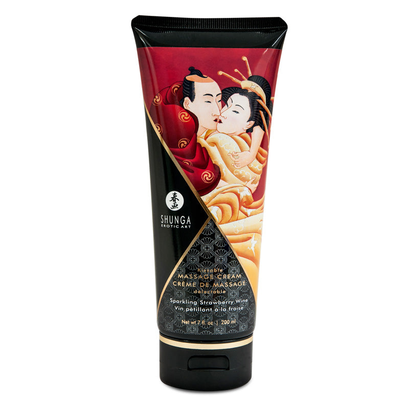 Kissable Massage Cream Strawberry Wine