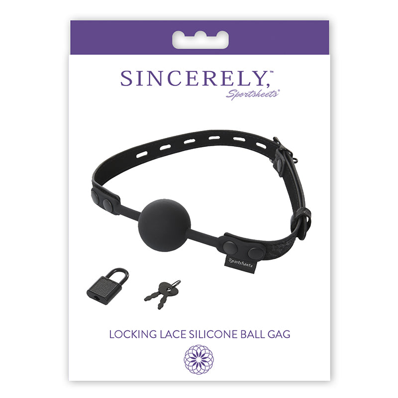 Locking Lace Ball Silicone Gag